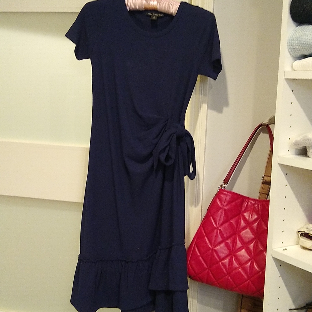 A Pea in the Pod, blue maternity dress